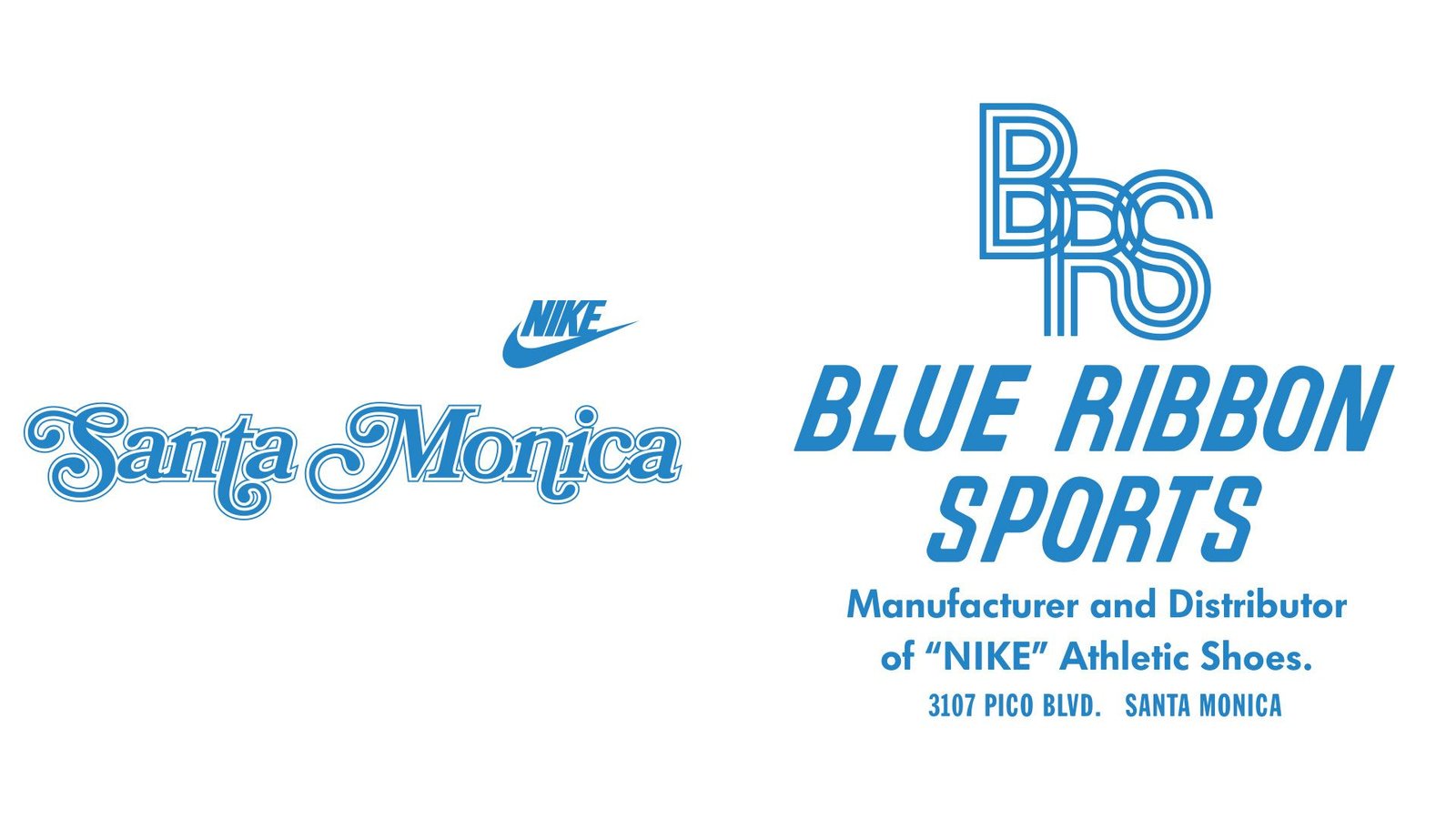 Logo original de Blue Ribbon Sports