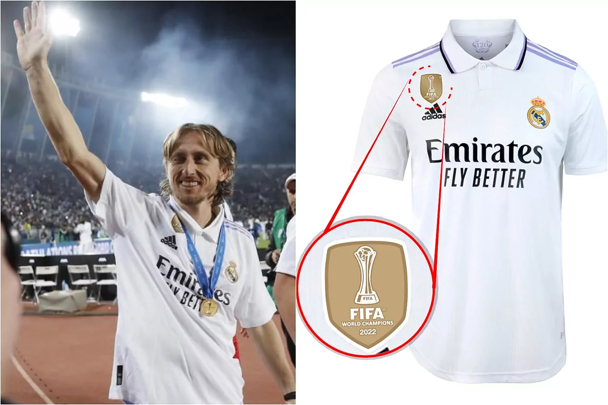 que parches lleva la camiseta del real madrid
