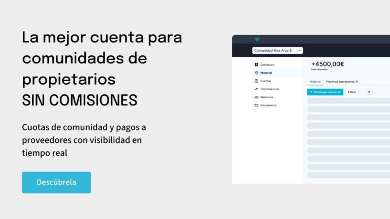 Cómo abrir una cuenta para comunidad de propietarios sin comisiones