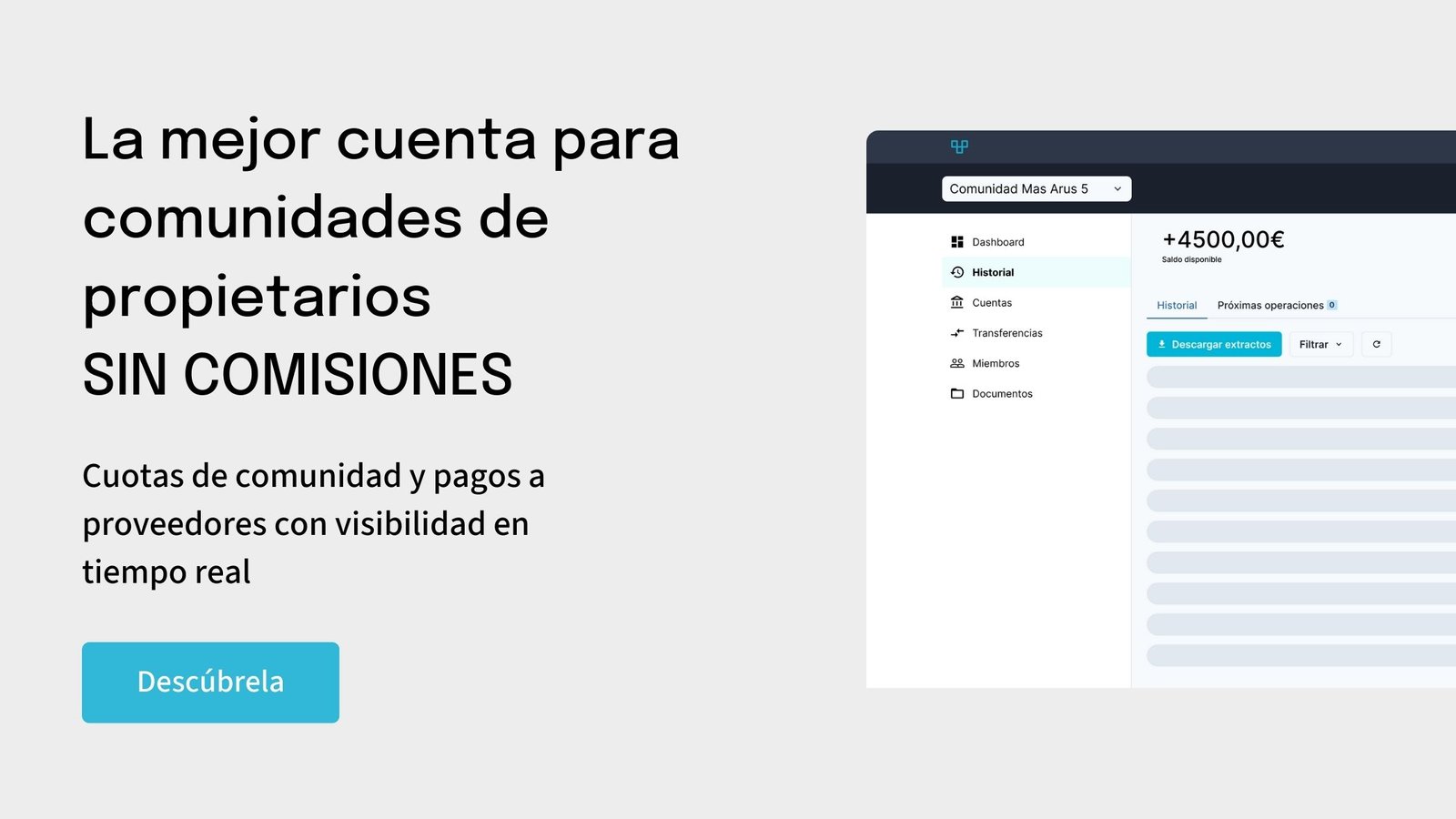 como abrir una cuenta para comunidad de propietarios sin comisiones