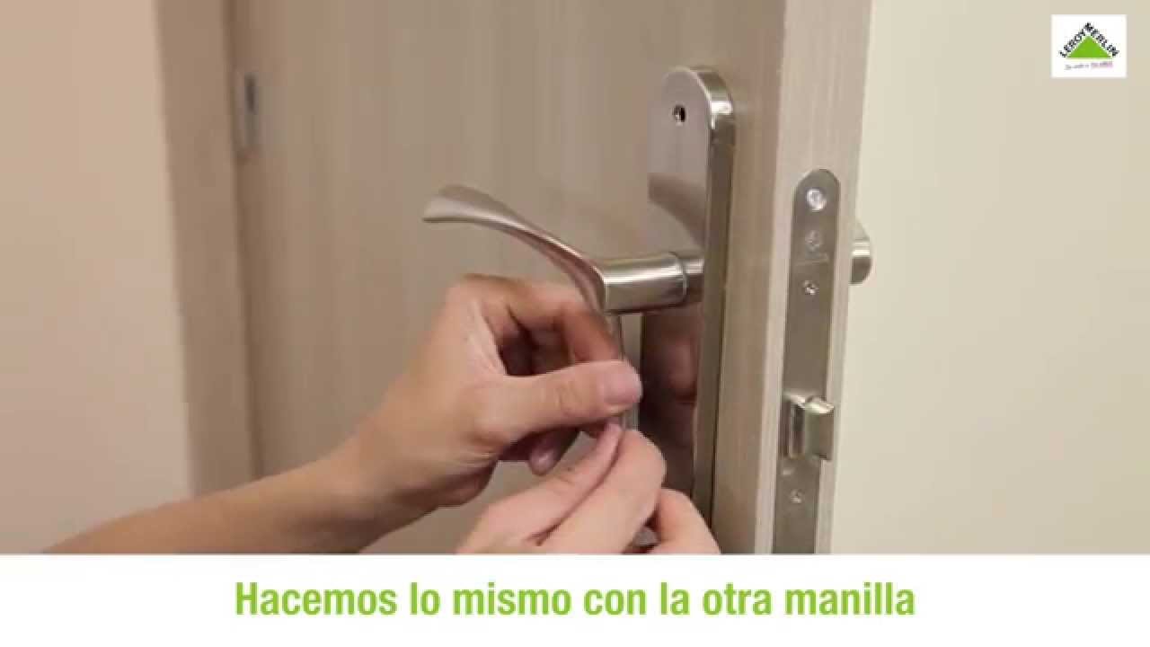 como cambiar la manilla de una puerta con cerradura paso a paso