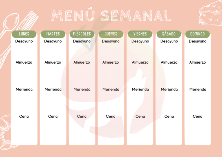 Cómo crear un menú variado y saludable para toda la semana