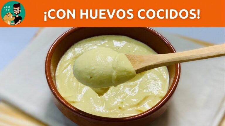 Cómo hacer mayonesa casera con huevo cocido y leche fácilmente