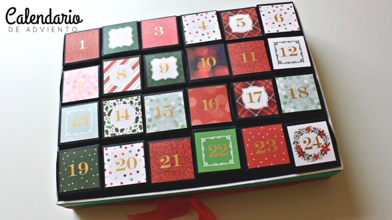 Cómo hacer una caja para un calendario de adviento personalizada