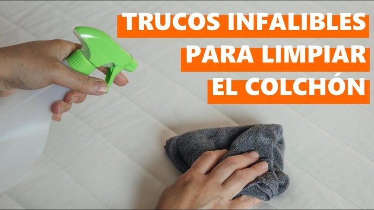 Cómo limpiar eficazmente las manchas del colchón en casa
