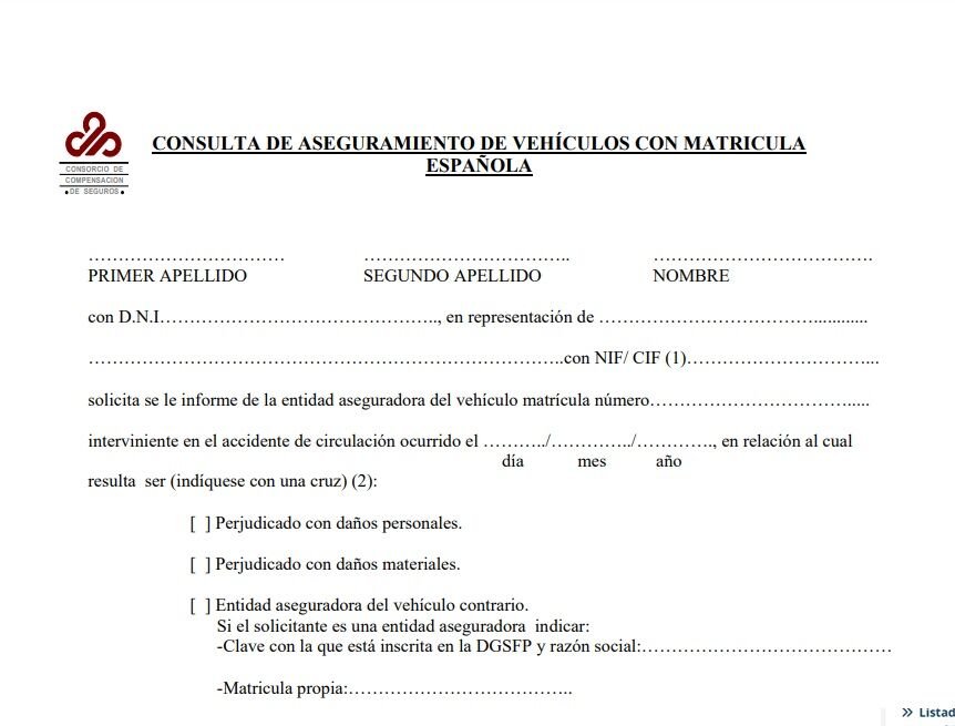 como puedo comprobar el seguro de coche utilizando la matricula