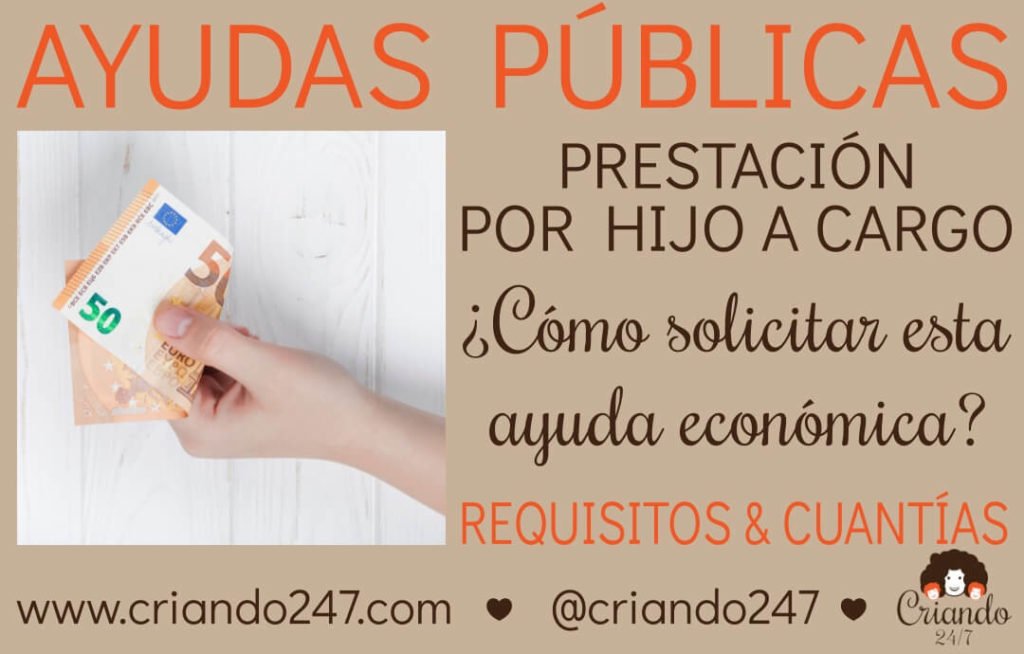 como puedo solicitar ayuda por hijo a cargo de forma online