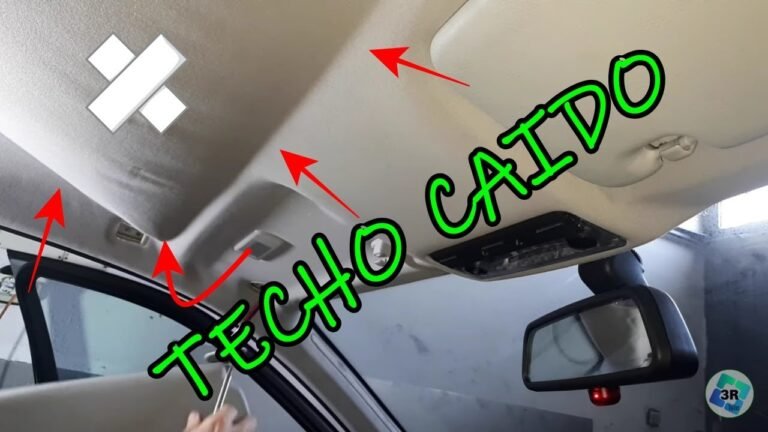 Cómo reparar la tela del techo del coche que se ha despegado