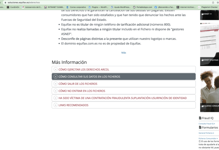 Cómo saber si estoy en ASNEF con certificado digital