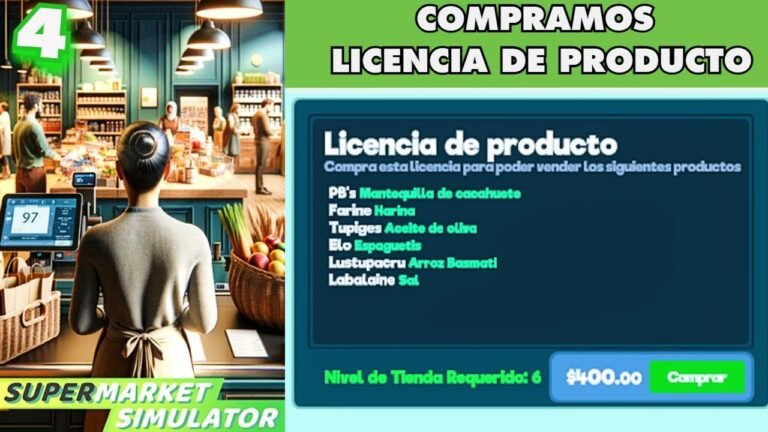 Cómo se pone un producto en Supermarket Simulator