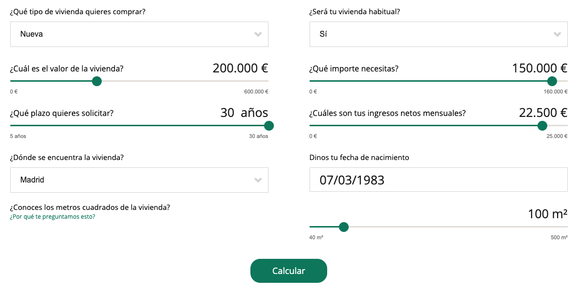 como utilizar el simulador de hipoteca de caja rural del sur