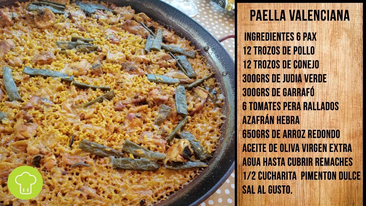 cuales son los ingredientes para hacer una paella valenciana autentica