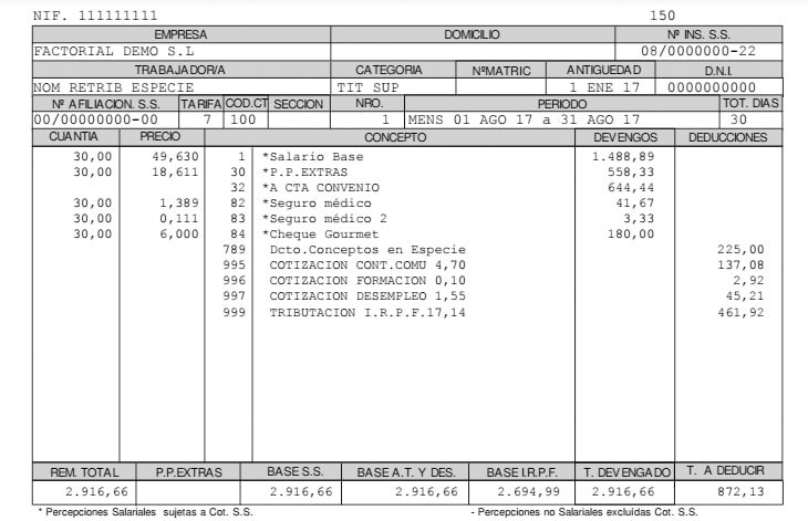 cuanto irpf debo pagar en mi nomina segun mi salario y situacion