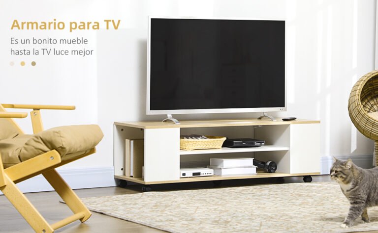 Dónde encontrar mesas para televisión con ruedas que sean funcionales y elegantes