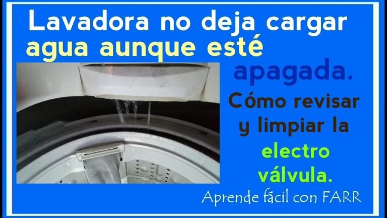 Por qué mi lavadora se llena de agua estando apagada