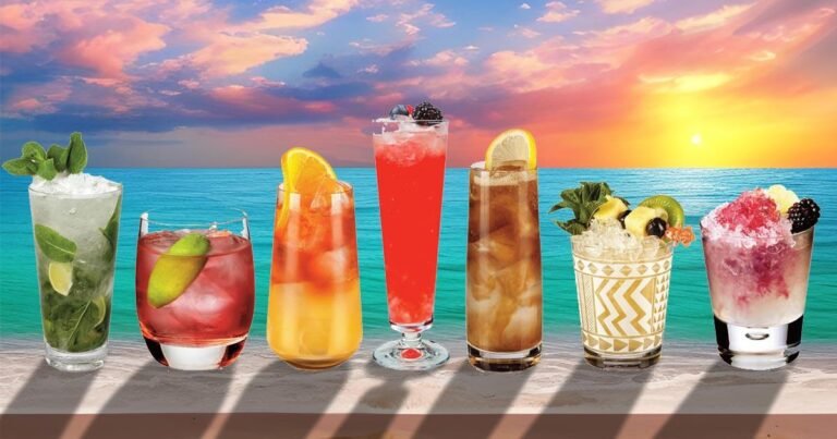 Qué bebidas puedes disfrutar en la playa durante tus vacaciones