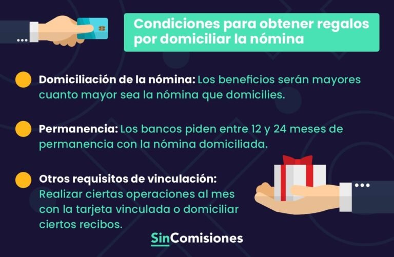 Qué beneficios ofrecen los bancos por domiciliar tu nómina