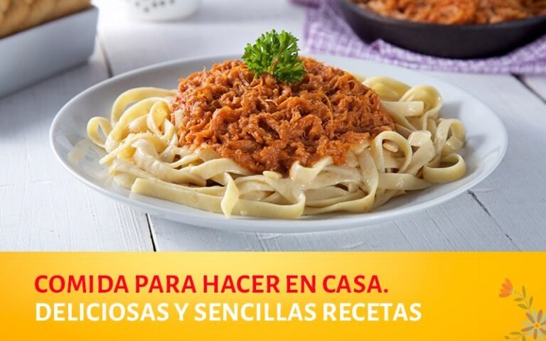 Qué comidas rápidas y fáciles puedes preparar en casa
