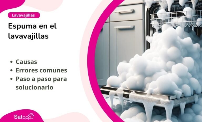 Qué hacer cuando el lavavajillas se llena de espuma