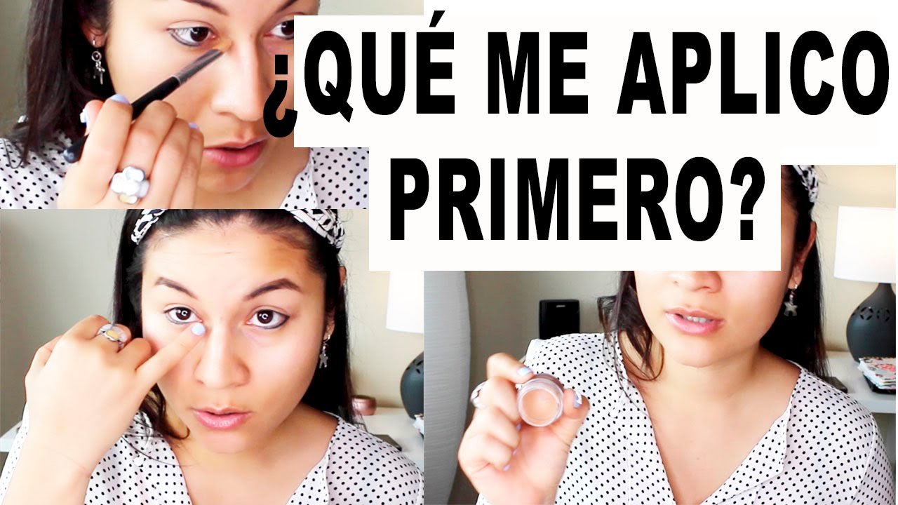 que producto se aplica primero la base o el corrector en el maquillaje