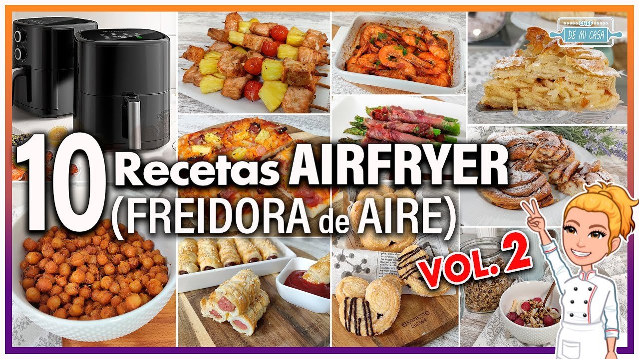 que recetas deliciosas puedo preparar en una air fryer
