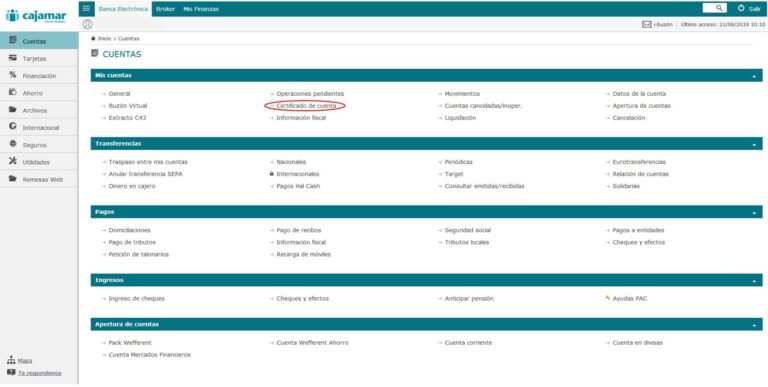 Qué servicios ofrece la banca electrónica de Caja Mar para sus usuarios