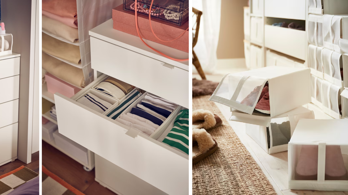 que tipos de cajas para organizar armarios ofrece ikea y sus precios