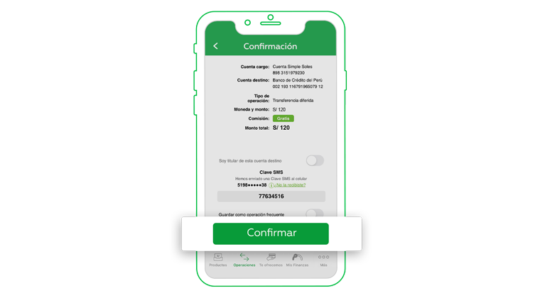 Se puede hacer una transferencia a una tarjeta de débito sin complicaciones