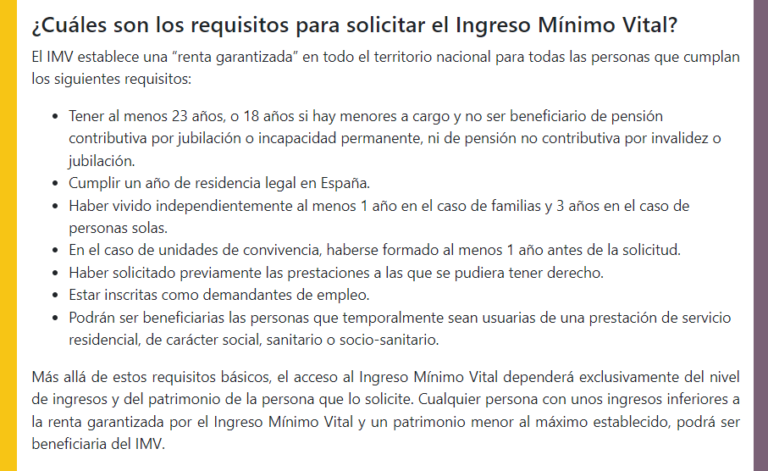 Tengo derecho al ingreso mínimo vital y cómo puedo solicitarlo